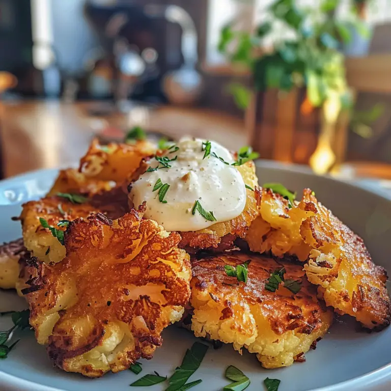 Crispy Cauliflower Fritters