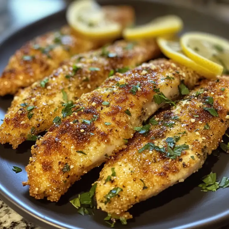 Lemon Garlic Parmesan Chicken Tenders