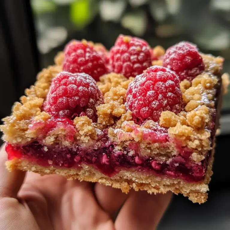 Raspberry Crumble Bars