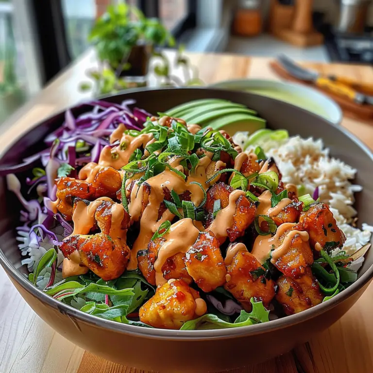 Irresistible Bang Bang Chicken Bowl Recipe for Flavor Lovers
