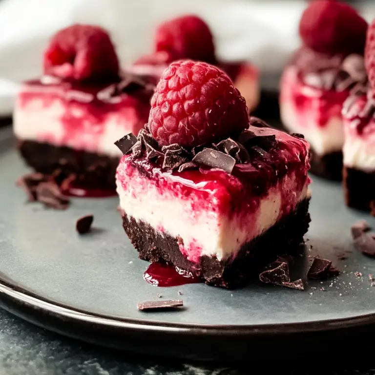 Raspberry Cheesecake Bites with Chocolate Crust