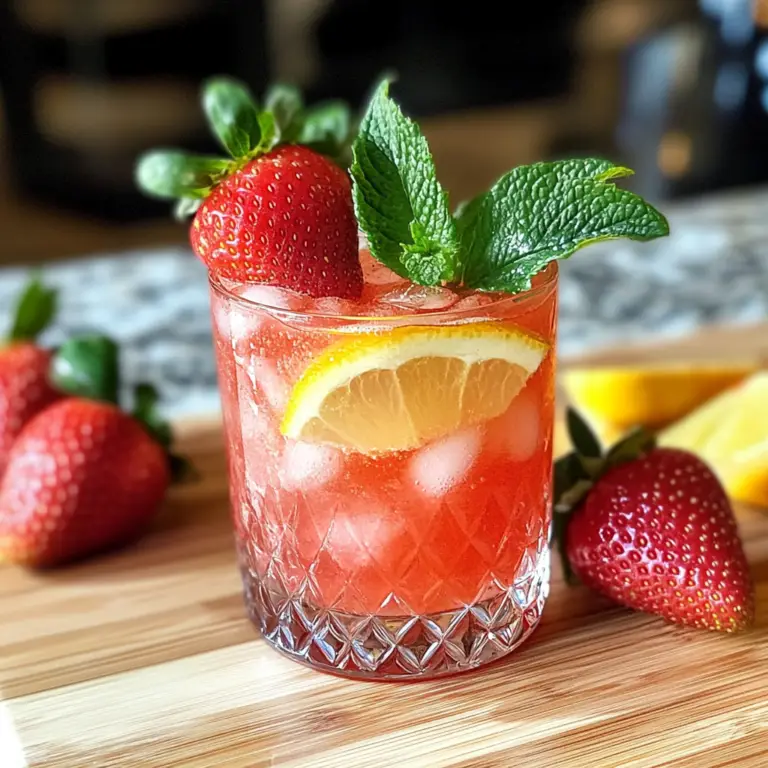 Springtime Strawberry Sipper Mocktail