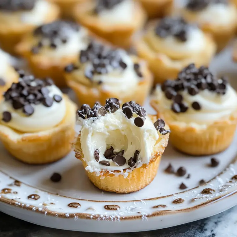 Mini Cannoli Bites