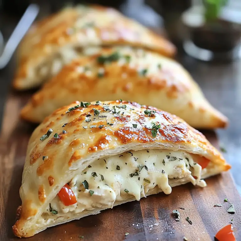 Chicken Alfredo Air Fryer Calzones