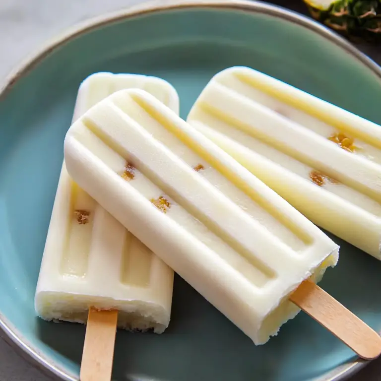 Frozen Piña Colada Pops