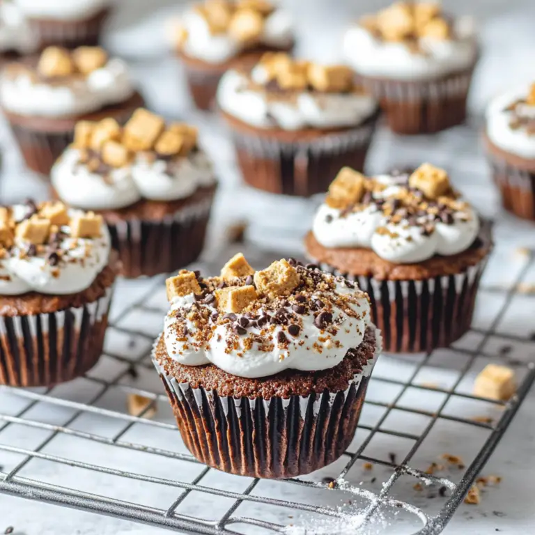 S’mores Brownie Cupcakes