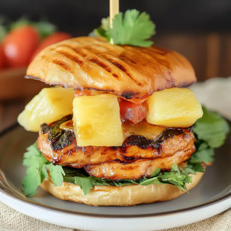 Grilled Pineapple Teriyaki Burgers