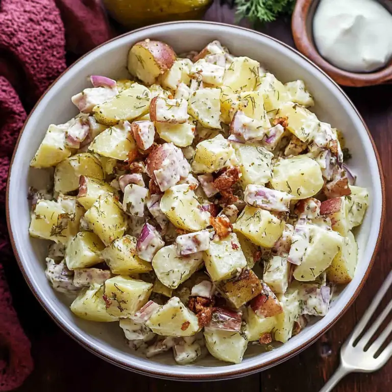 Crispy Dill Pickle Potato Salad