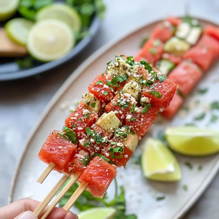 Watermelon Tajin Skewers