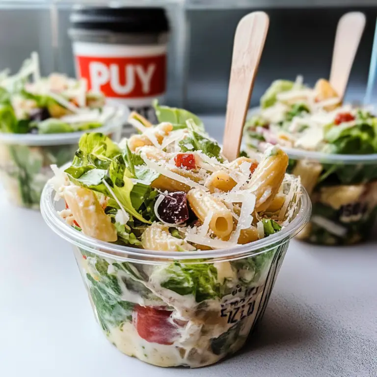 Caesar Pasta Salad Cups