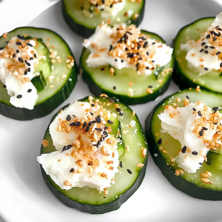 Everything Bagel Cucumber Bites