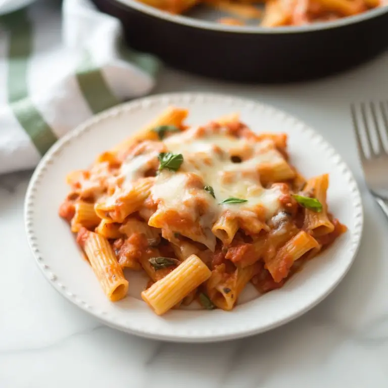 One-Pan Baked Ziti