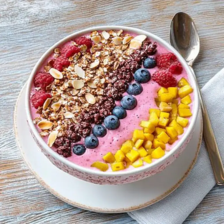 TikTok-Inspired Rainbow Smoothie Bowl