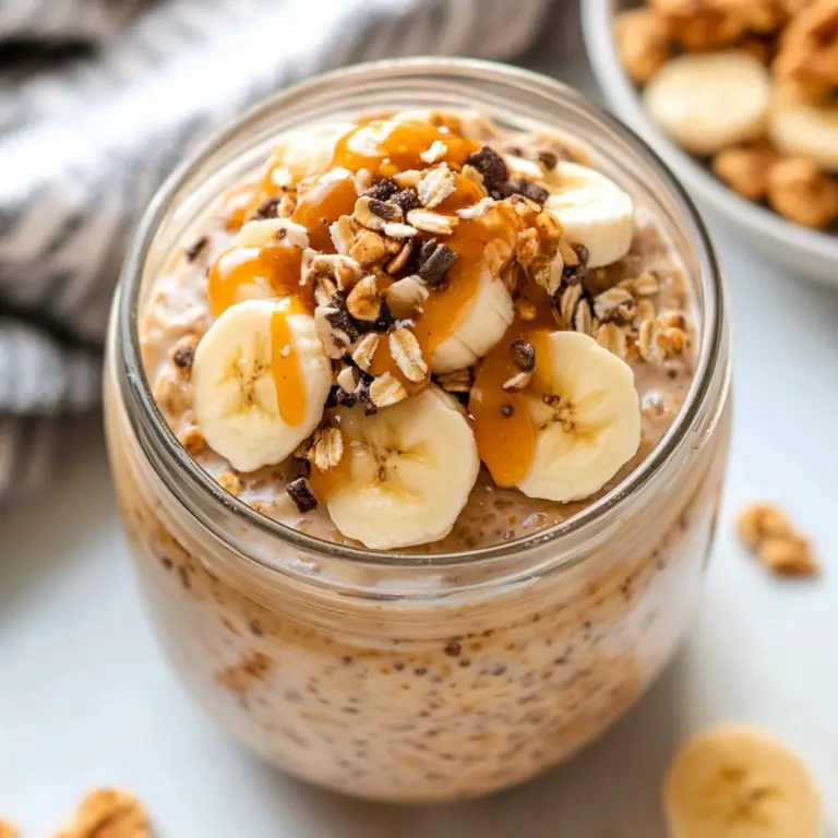 Overnight Oats with Peanut Butter & Banana