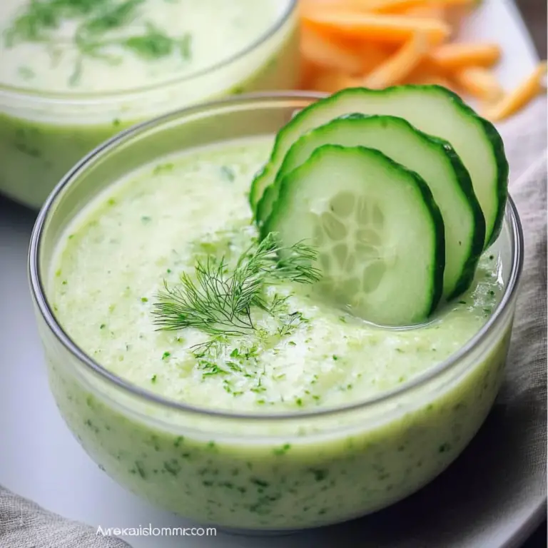 Chilled Cucumber Soup (No-Cook)