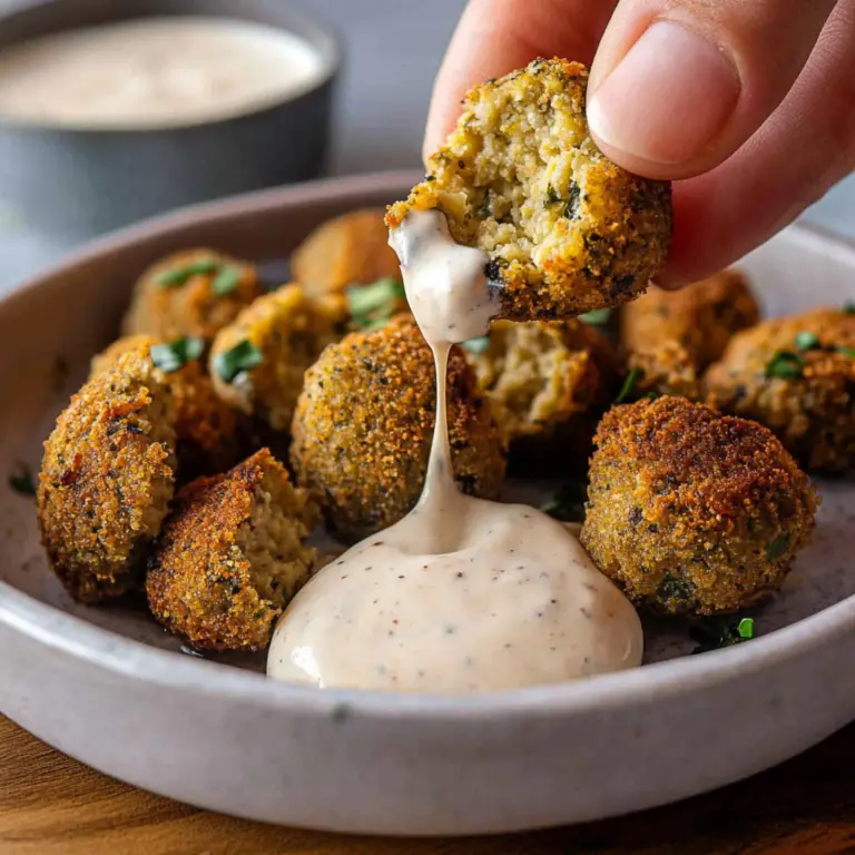 Crispy Air Fryer Falafel with Tahini Dip