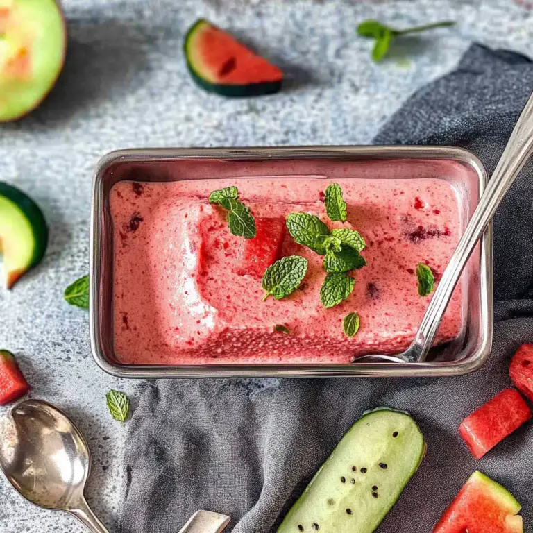 Watermelon Mint Sorbet