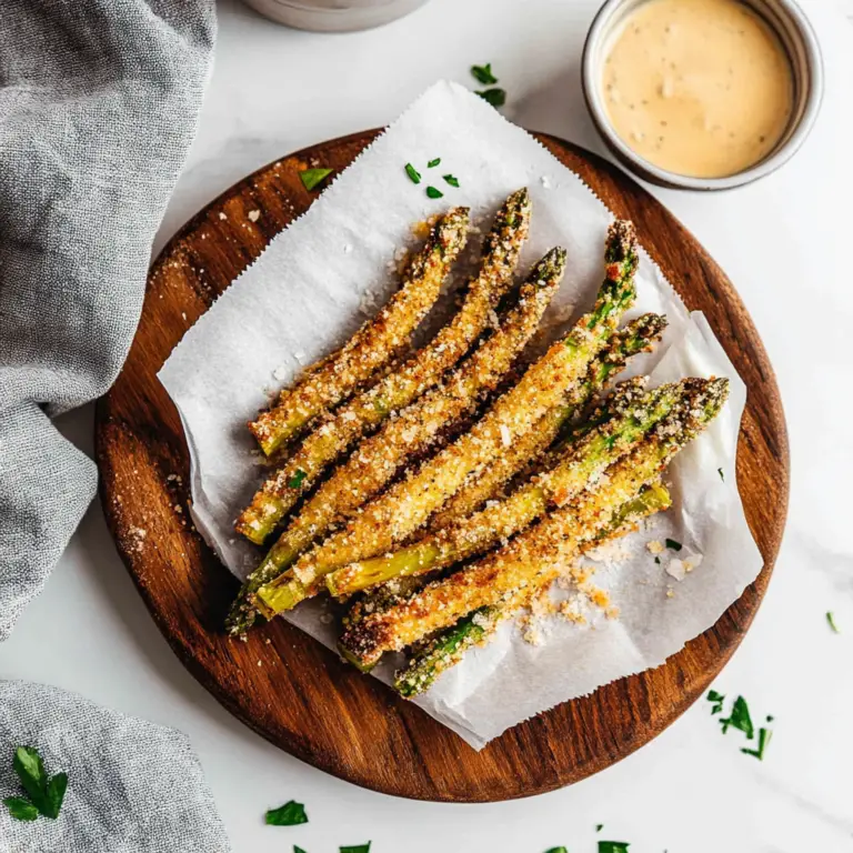 Air Fryer Asparagus with Parmesan