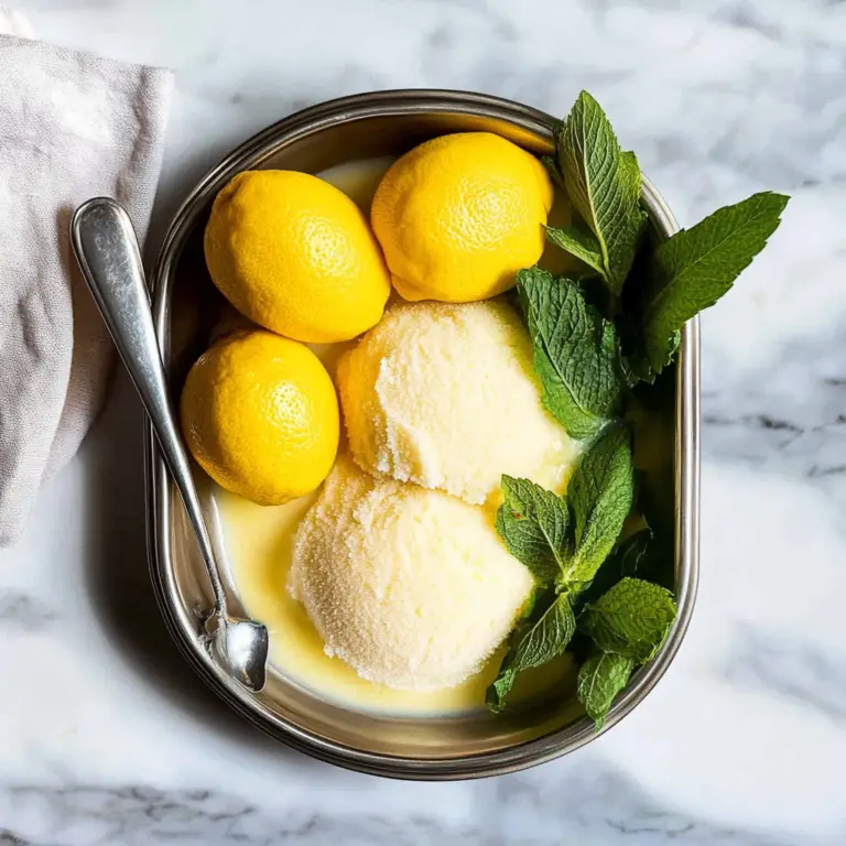 Lemon Sorbet (Sorbetto al Limone)