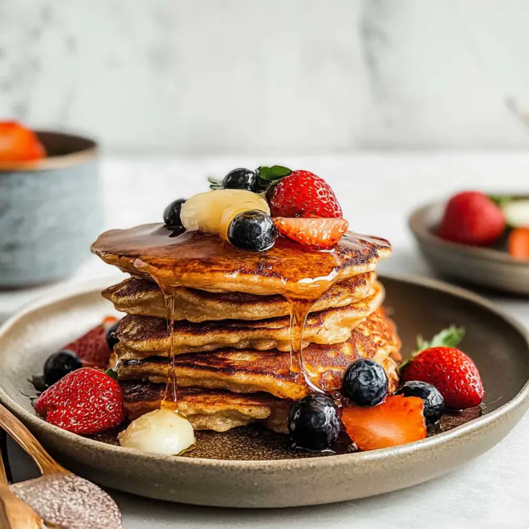 Fluffy Eggless Pancakes