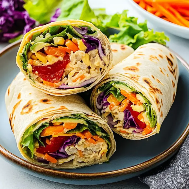 Colrful Rainbow Veggie Wraps - Gluten-Free