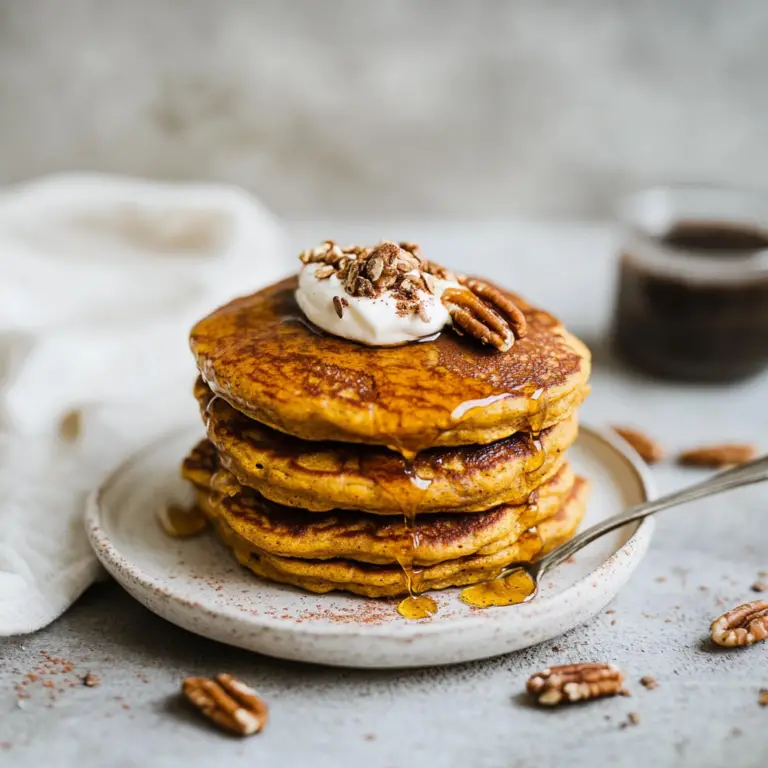 Pumpkin Oatmeal Pancakes