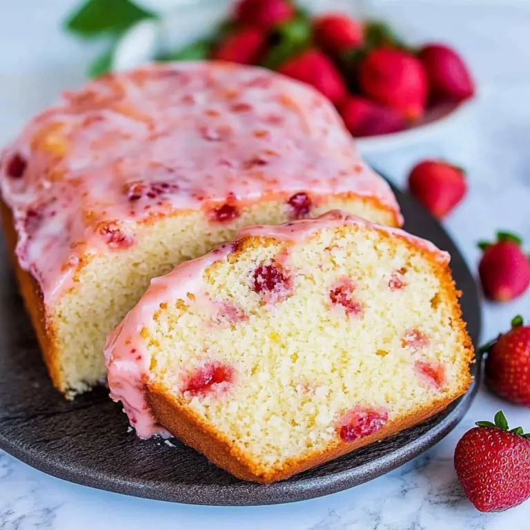 Strawberry Lemon Pound Cake