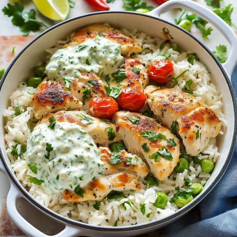 Dump-and-Bake Chicken Tzatziki with Rice