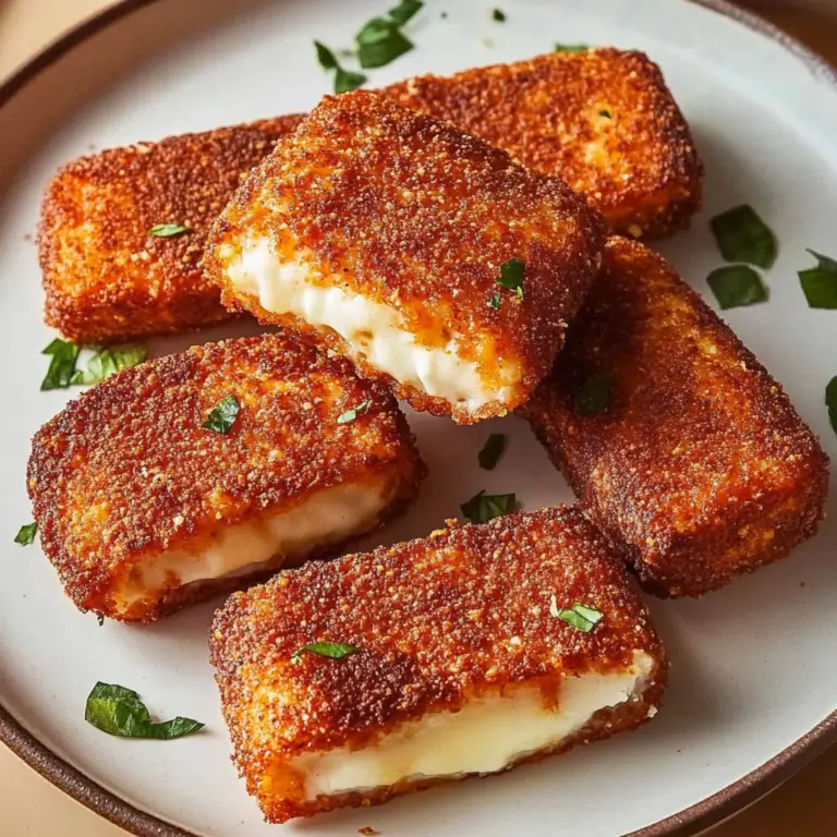 Crispy Nashville Hot Mozzarella Sticks