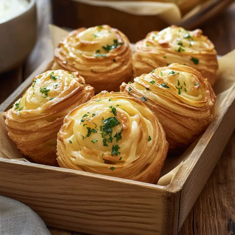 Garlic Cheesy Cruffins