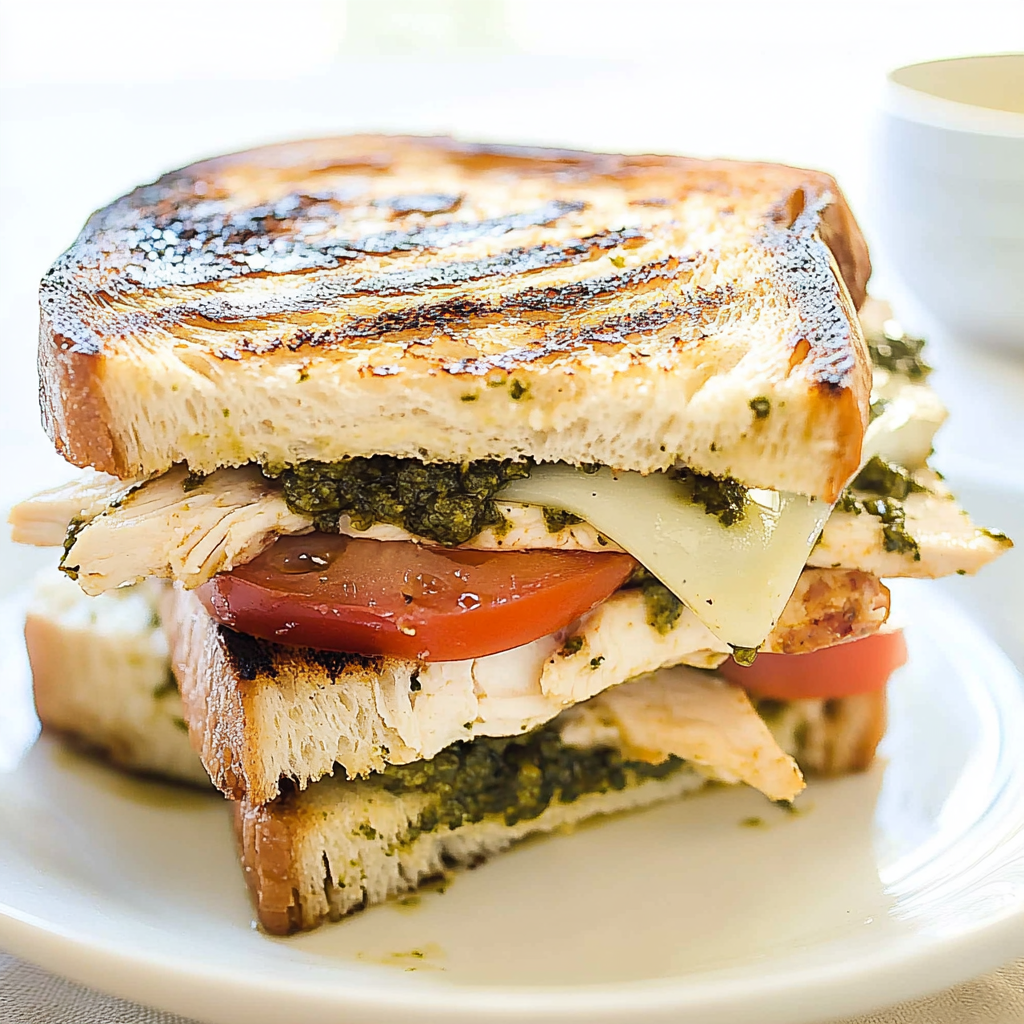 Pesto Chicken Sandwich on Sourdough