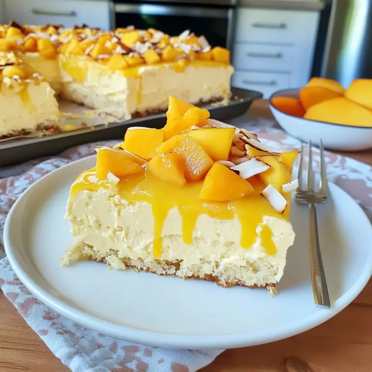Mango Coconut Tres Leches Cake