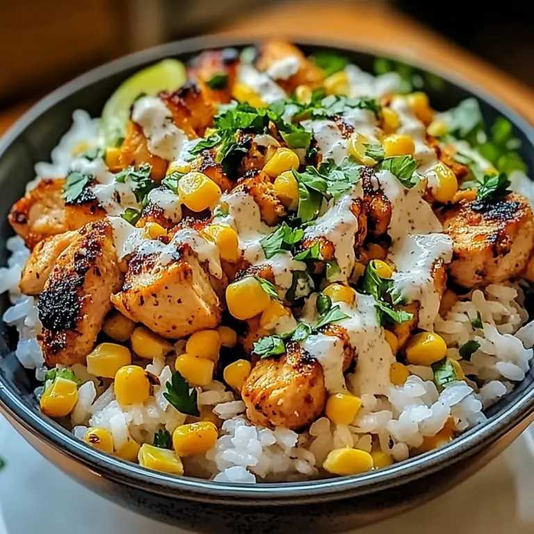 Street Corn Chicken Rice Bowl