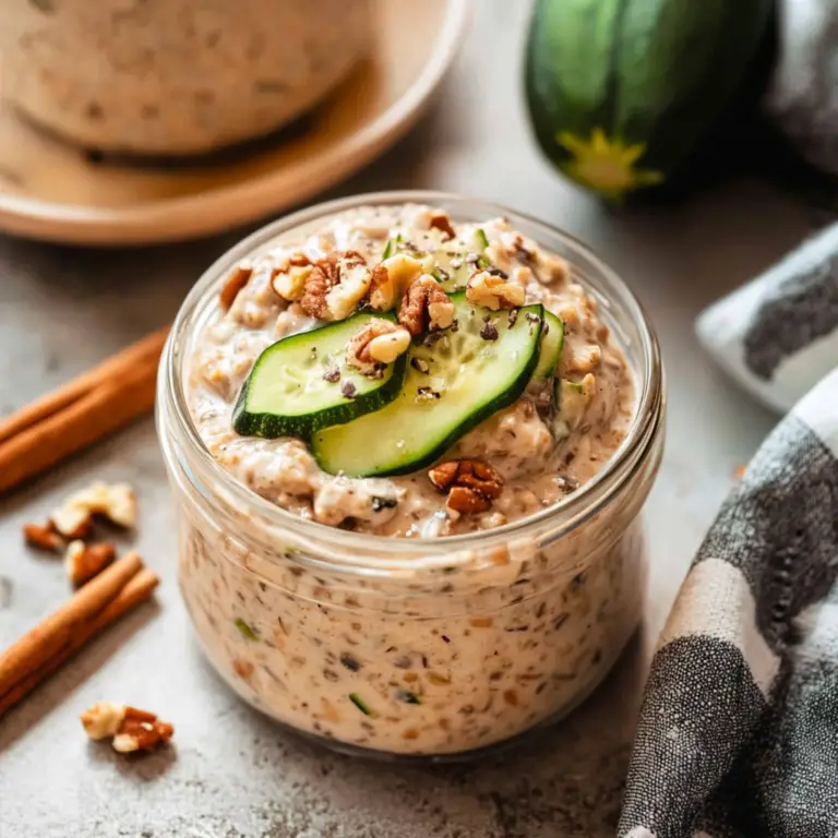 Zucchini Bread Overnight Oats