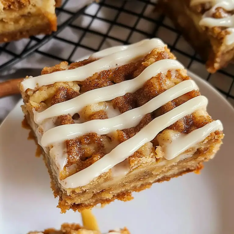 Cinnamon Roll Blondies