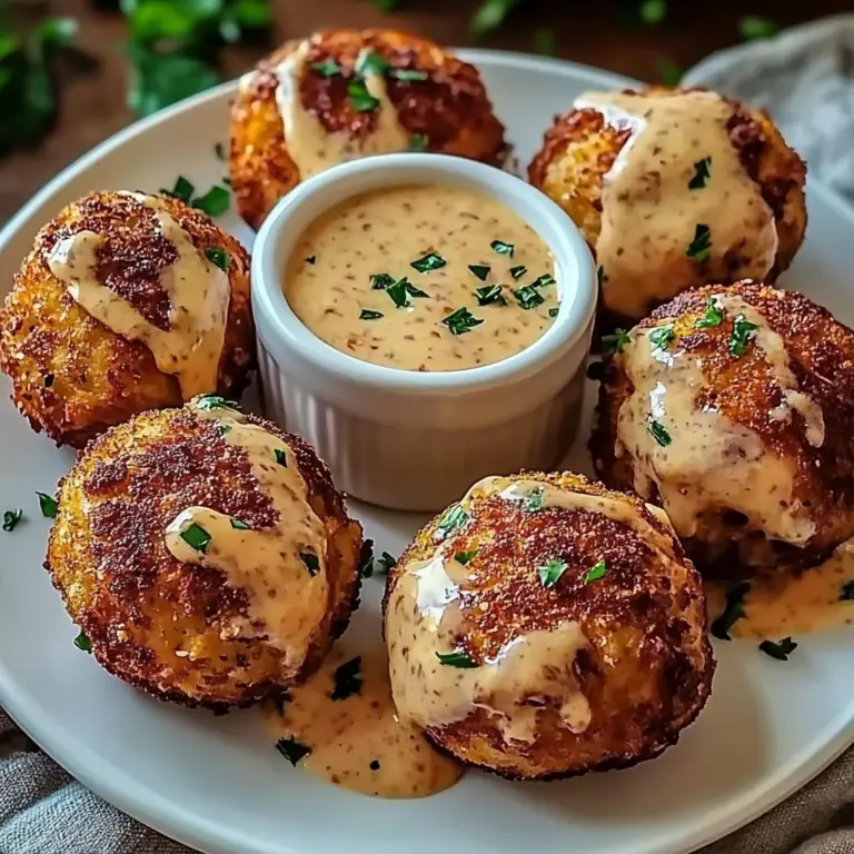 Reuben Balls with Spicy Dipping Sauce