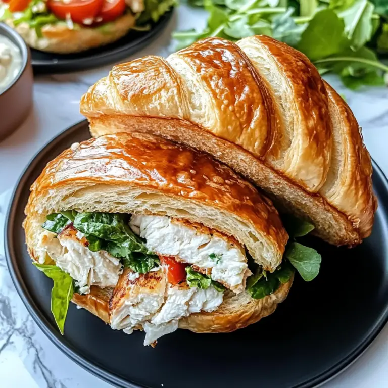 Chicken Caesar Croissant Sandwich