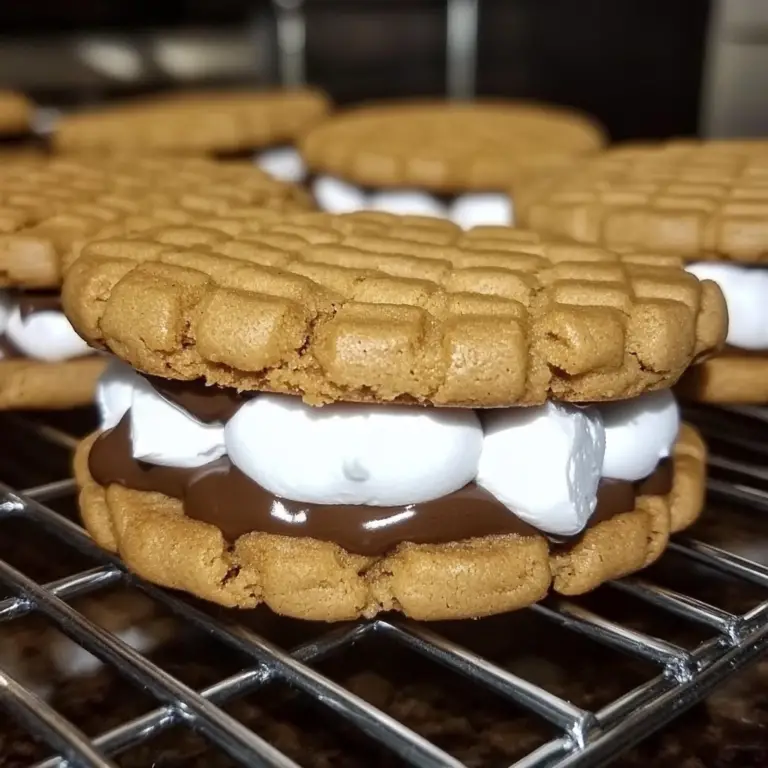 Peanut Butter S’mores Sandwich Cookies