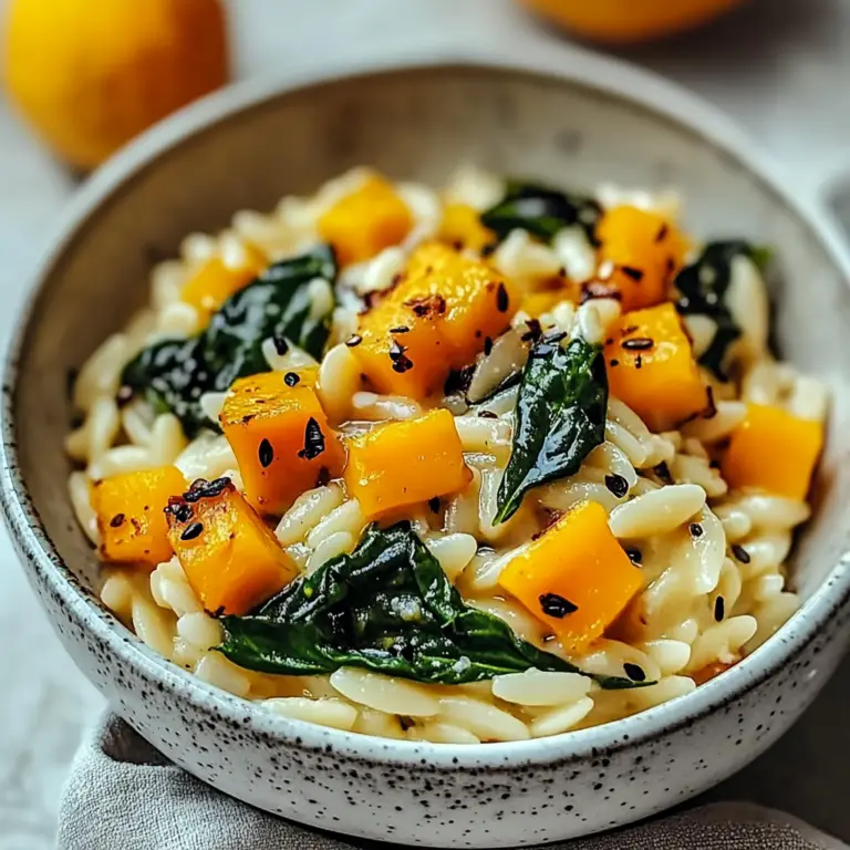 Orzo with Roasted Butternut Squash