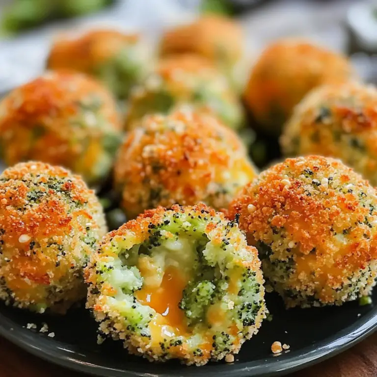 Baked Broccoli Cheese Balls