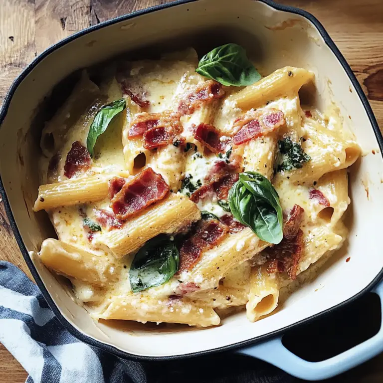 Creamy Ricotta Bacon Pasta