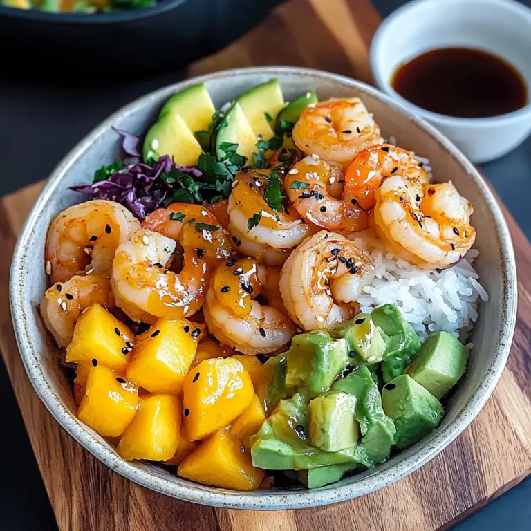 Shrimp & Mango Poke Bowls with Wasabi Ginger