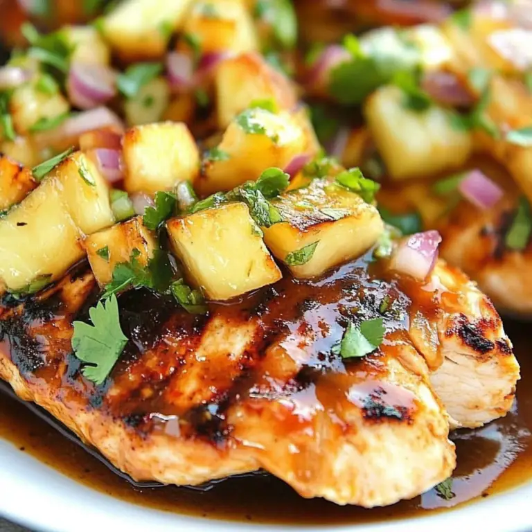 Charred Pineapple Salsa Chicken