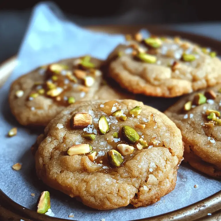 Salted Honey Pistachio Cookies