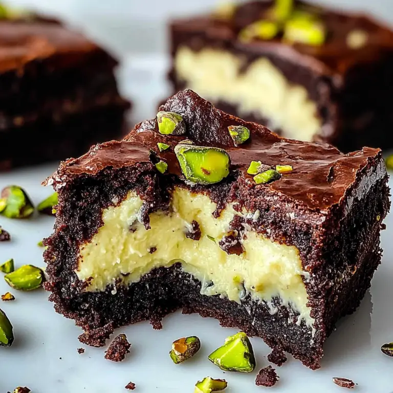 Pistachio Cheesecake Brownies