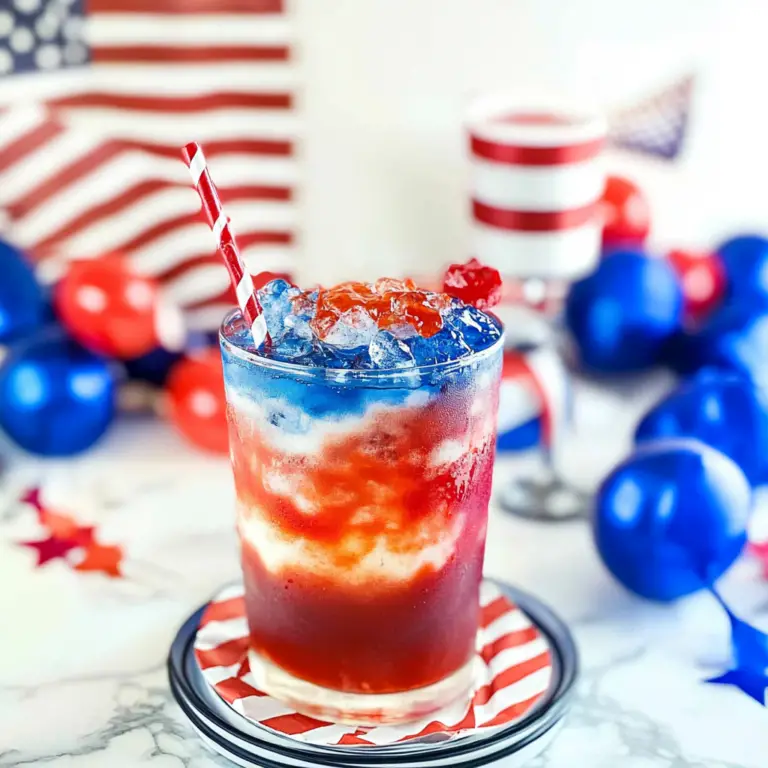 Red White and Blue Drink