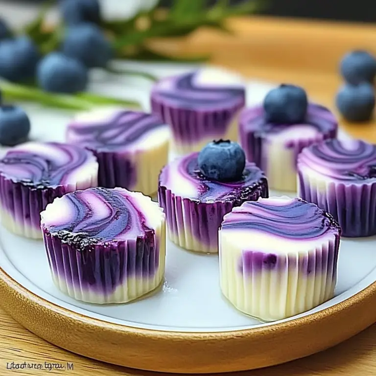 Blueberry Swirl Yogurt Bites