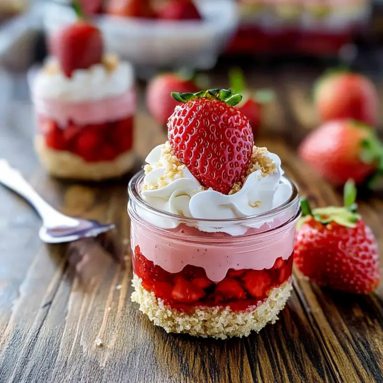 No Bake Strawberry Cheesecake Cups