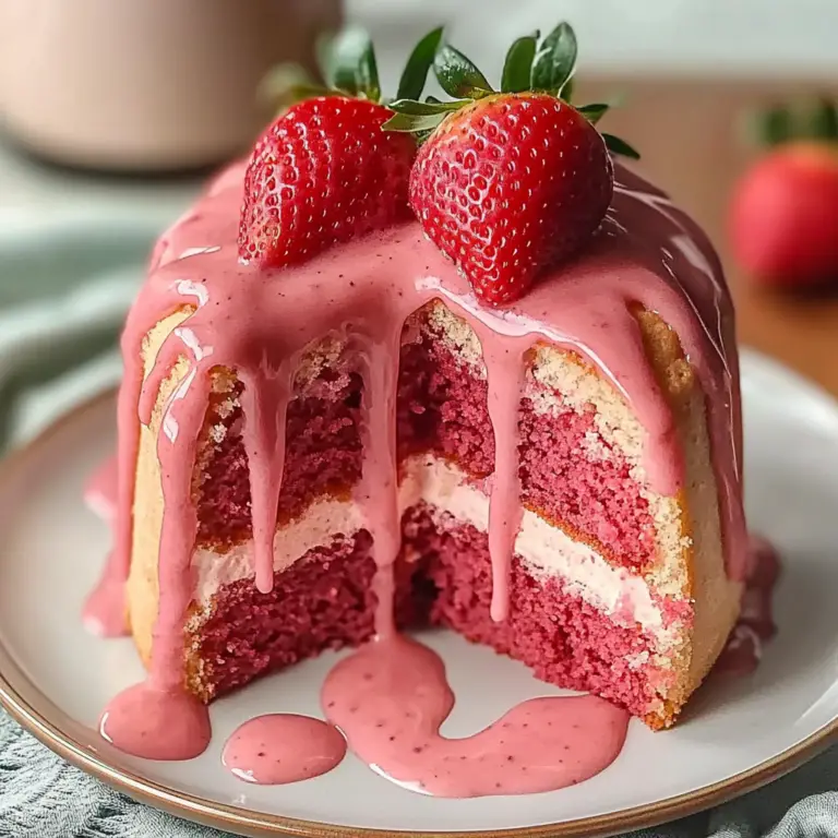 Small-Batch Vegan Strawberry Cake
