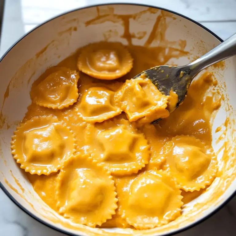 Creamy Pumpkin Ravioli